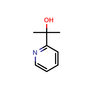 Chemical structure of 2-Pyridin-2-yl-propan-2-ol , CAS 37988-38-8, AChemBlock M15802