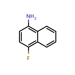 Chemical structure of 4-Fluoro-1-naphthylamine , CAS 438-32-4, AChemBlock M15807