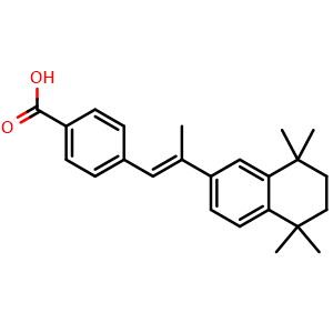 Chemical structure of TTNPB , CAS 71441-28-6, AChemBlock M15828