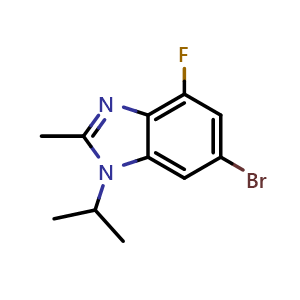 6-Bromo-4-fluoro-1-isopropyl-2-methyl-1H-benzo[d]imidazole