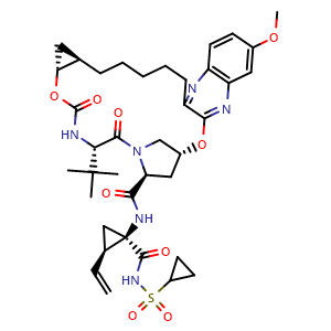 Chemical structure of MK-5172 , CAS 1350514-68-9, AChemBlock M22549