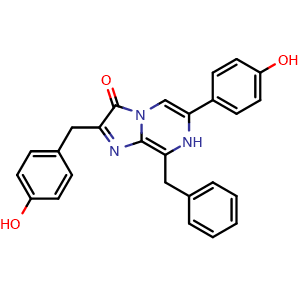 Chemical structure of Coelenterazine , CAS 55779-48-1, AChemBlock M22578
