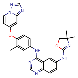 Chemical structure of Irbinitinib , CAS 937263-43-9, AChemBlock M22591