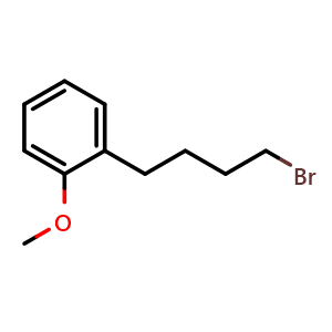 Chemical structure of 1-(4-Bromobutyl)-2-methoxybenzene , CAS 151719-88-9, AChemBlock M22747