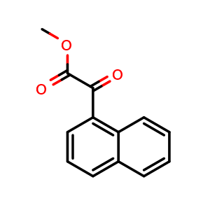 Chemical structure of Methyl 2-(naphthalen-1-yl)-2-oxoacetate , CAS 16738-12-8, AChemBlock M22755
