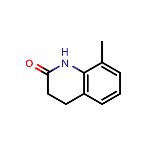 Chemical structure of 3,4-Dihydro-8-methyl-2(1H)-quinolinone , CAS 20151-47-7, AChemBlock M22763