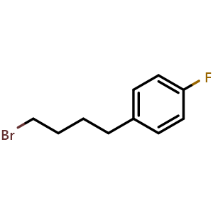 Chemical structure of 1-(4-Bromobutyl)-4-fluorobenzene , CAS 89326-70-5, AChemBlock M22793