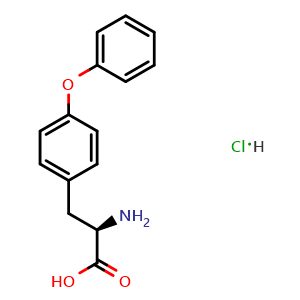 Chemical structure of O-Phenyl-D-tyrosine hydrochloride , CAS 911457-76-6, AChemBlock M22841