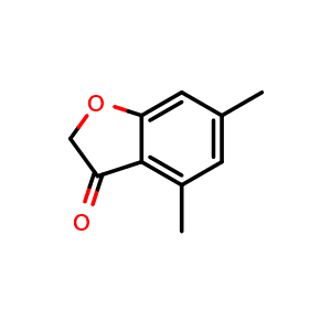 Chemical structure of 4,6-Dimethyl-3(2H)-benzofuranone , CAS 20895-44-7, AChemBlock M22891