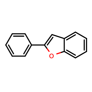 Chemical structure of 2-Phenylbenzofuran , CAS 1839-72-1, AChemBlock M22908