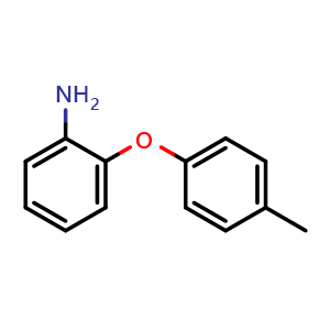 Chemical structure of 2-(4-Methylphenoxy)benzenamine , CAS 20927-98-4, AChemBlock M22954