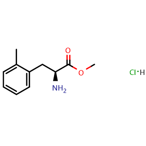 Chemical structure of 2-Methyl-L-phenylalanine Methyl ester hydrochloride , CAS 1213324-51-6, AChemBlock M22963