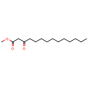 Chemical structure of Methyl 3-oxotetradecanoate , CAS 22348-97-6, AChemBlock M22969