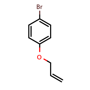 Chemical structure of 1-Bromo-4-(2-propen-1-yloxy)benzene , CAS 25244-30-8, AChemBlock M22970