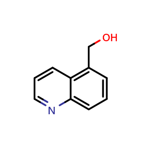 Chemical structure of 5-Quinolinemethanol , CAS 16178-42-0, AChemBlock M22992