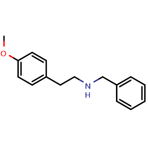 Chemical structure of 4-Methoxy-N-benzylbenzeneethanamine , CAS 51713-72-5, AChemBlock M23025