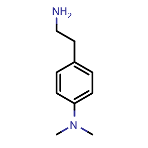 Chemical structure of 4-(Dimethylamino)benzeneethanamine , CAS 52632-05-0, AChemBlock M23131