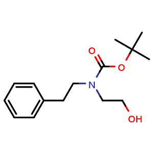 Chemical structure of N-Boc-2-(phenethylamino)ethanol , CAS 949902-88-9, AChemBlock M23163