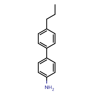 Chemical structure of 4'-Propyl-biphenyl-4-amine , CAS 60040-12-2, AChemBlock M23183
