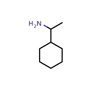Chemical structure of 1-Cyclohexylethanamine , CAS 54423-01-7, AChemBlock M23210