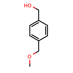 Chemical structure of 4-(Methoxymethyl)-benzenemethanol , CAS 62172-89-8, AChemBlock M23214