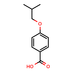 Chemical structure of 4-Isobutoxybenzoic acid , CAS 30762-00-6, AChemBlock M23243