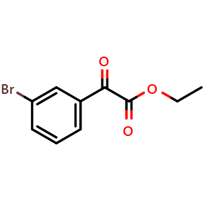 Chemical structure of 3-Bromo-oxo-benzeneacetic acid Ethyl ester , CAS 62123-80-2, AChemBlock M23250