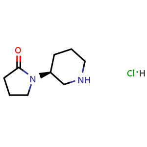 1-(3S)-3-Piperidinyl-2-pyrrolidinone hydrochloride