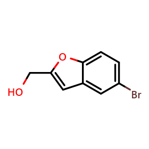 Chemical structure of 5-Bromo-2-benzofuranmethanol , CAS 38220-77-8, AChemBlock M23330