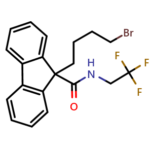 9-(4-Bromobutyl)-N-(2,2,2-trifluoroethyl)-9H-fluorene-9-carboxamide