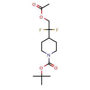 tert-Butyl 4-(2-acetoxy-1,1-difluoroethyl)piperidine-1-carboxylate
