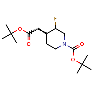 tert-Butyl 4-(2-tert-butoxy-2-oxoethylidene)-3-fluoropiperidine-1-carboxylate