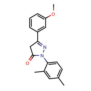1-(2,4-Dimethylphenyl)-3-(3-methoxyphenyl)-1H-pyrazol-5(4H)-one