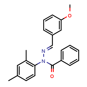 N-(2,4-Dimethylphenyl)-N-((3-methoxyphenylimino)methyl)benzamide