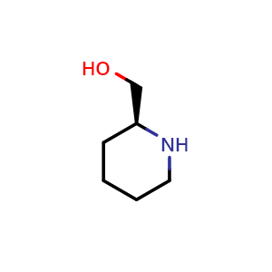 Chemical structure of ((S)-Piperidin-2-yl)methanol , CAS 41373-39-1, AChemBlock M23455