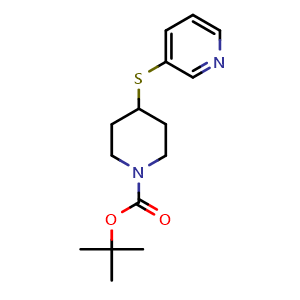 4-(Pyridin-3-ylsulfanyl)-piperidine-1-carboxylic acid tert-Butyl ester