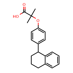 2-Methyl-2-(4-(1,2,3,4-tetrahydronaphthalen-1-yl)phenoxy)propanoic acid