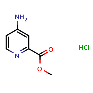 Chemical structure of Methyl 4-aminopicolinate hydrochloride , CAS 1260675-04-4, AChemBlock M23610