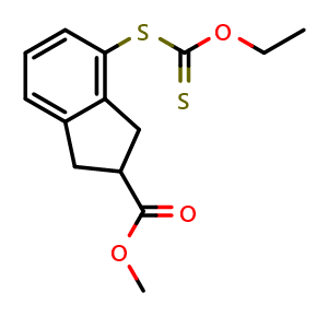 Methyl 4-((ethoxycarbonothioyl)thio)-2,3-dihydro-1H-indene-2-carboxylate