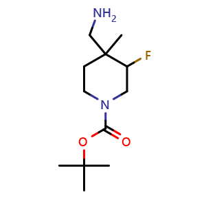 tert-Butyl 4-(aminomethyl)-3-fluoro-4-methylpiperidine-1-carboxylate