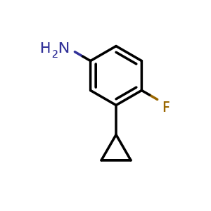 3-Cyclopropyl-4-fluorobenzenamine