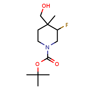 tert-Butyl 3-fluoro-4-(hydroxymethyl)-4-methylpiperidine-1-carboxylate