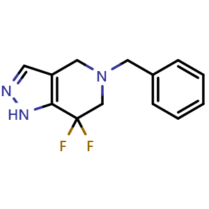5-Benzyl-7,7-difluoro-4,5,6,7-tetrahydro-1H-pyrazolo[4,3-c]pyridine