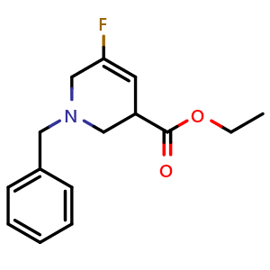 Ethyl 1-benzyl-5-fluoro-1,2,3,6-tetrahydropyridine-3-carboxylate