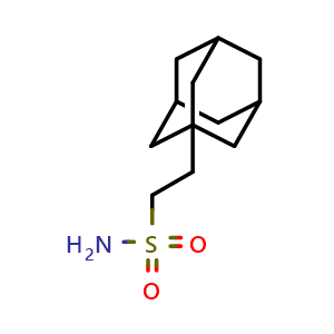 Chemical structure of 1-Adamantaneethylsulfonamide , CAS 1283719-69-6, AChemBlock M23712
