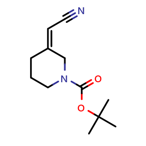 2-(1-Boc-3-piperidinylidene)acetonitrile