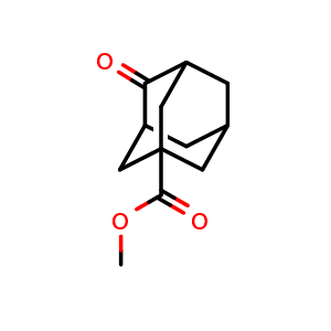 Chemical structure of Methyl 2-adamantanone-5-carboxylate , CAS 56674-88-5, AChemBlock M23812