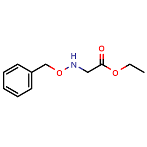 Chemical structure of Ethyl 2-(benzyloxyamino)acetate , CAS 70771-89-0, AChemBlock M23851
