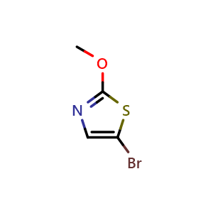 Chemical structure of 5-Bromo-2-methoxythiazole , CAS 446287-05-4, AChemBlock M23855
