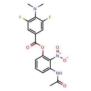3-Acetamido-2-nitrophenyl 4-(dimethylamino)-3,5-difluorobenzoate